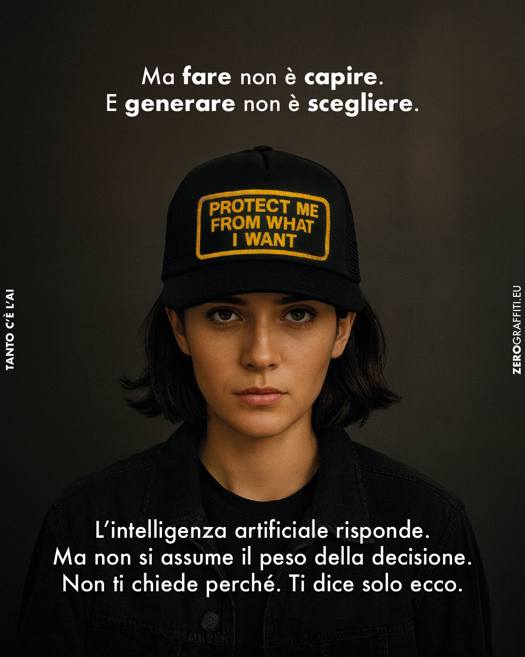 Ma fare non è capire. E generare non è scegliere. L’intelligenza artificiale risponde. Ma non si assume il peso della decisione. Non ti chiede perché. Ti dice solo ecco.