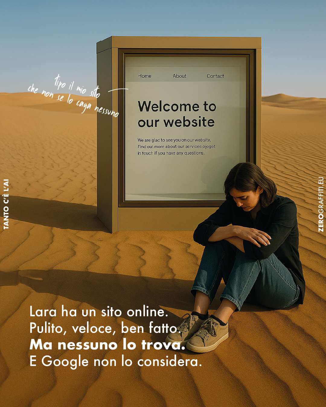 Lara ha un sito online. Pulito, veloce, ben fatto. Ma nessuno lo trova. E Google non lo considera.