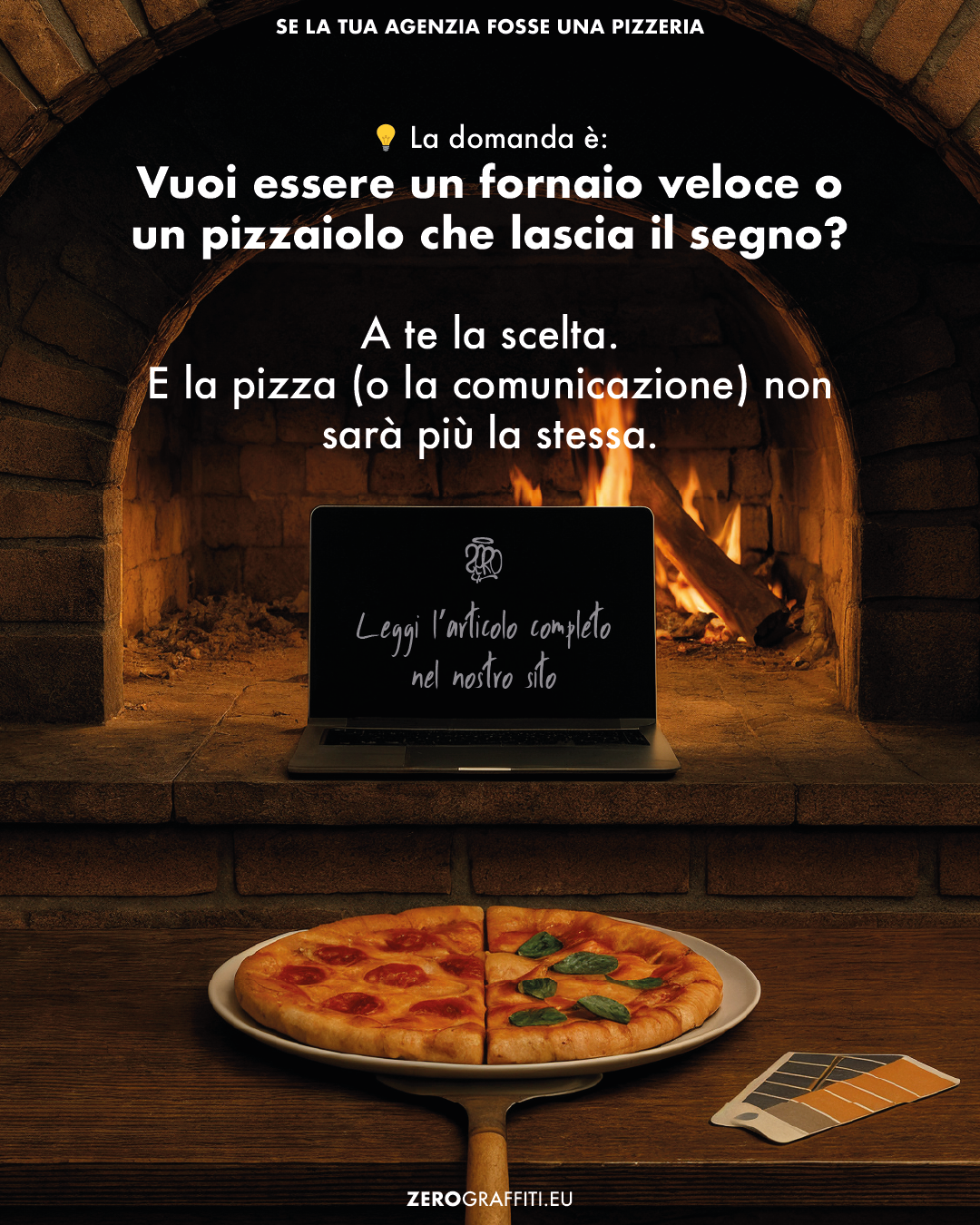 💡 La domanda è: Vuoi essere un fornaio veloce o un pizzaiolo che lascia il segno? A te la scelta. E la pizza (o la comunicazione) non sarà più la stessa.