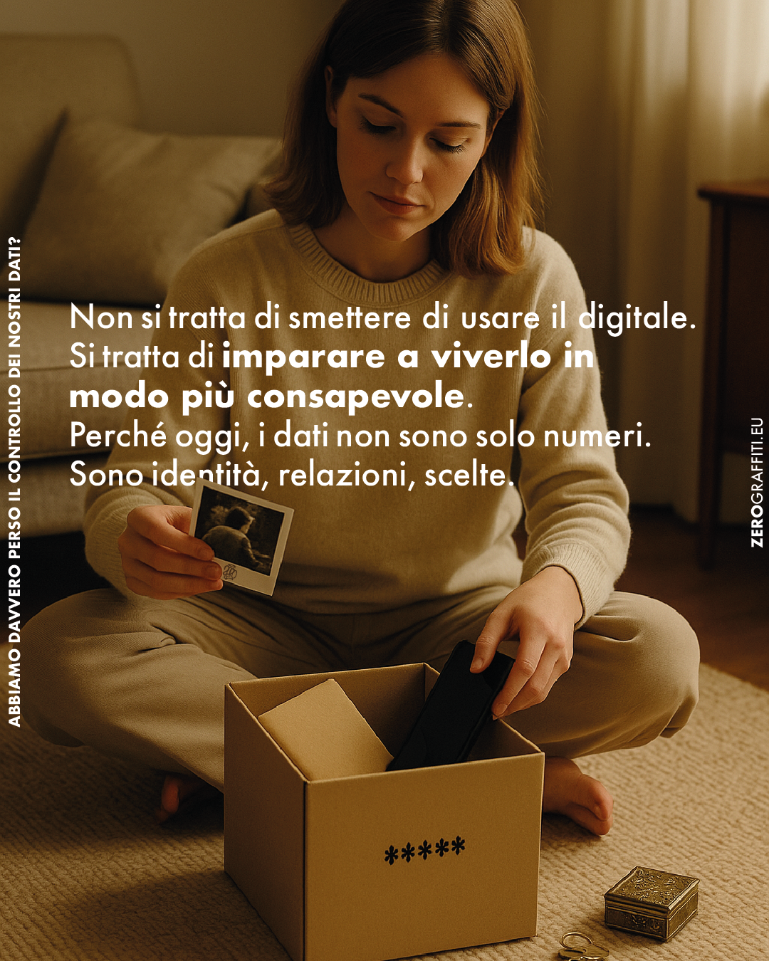 Non si tratta di smettere di usare il digitale. Si tratta di imparare a viverlo in modo più consapevole. Perché oggi, i dati non sono solo numeri. Sono identità , relazioni, scelte.