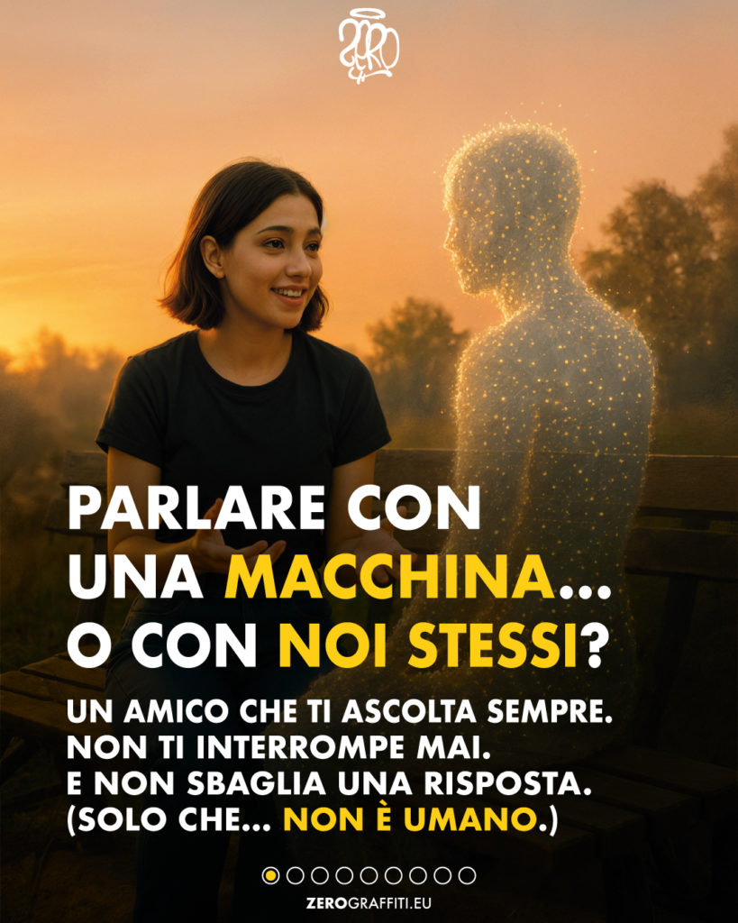 Un amico che ti ascolta sempre. Non ti interrompe mai. E non sbaglia una risposta. (Solo che… non è umano.)