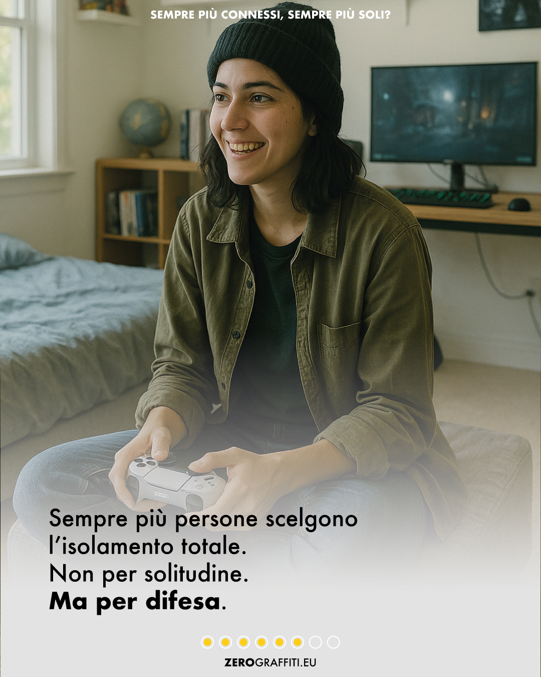 Sempre più persone scelgono l’isolamento totale. Non per solitudine. Ma per difesa.