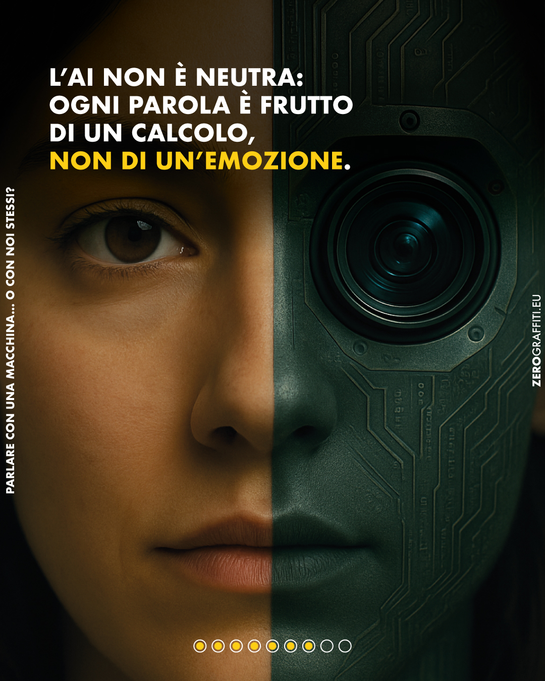 L’AI non è neutra: ogni parola è frutto di un calcolo, non di un’emozione.