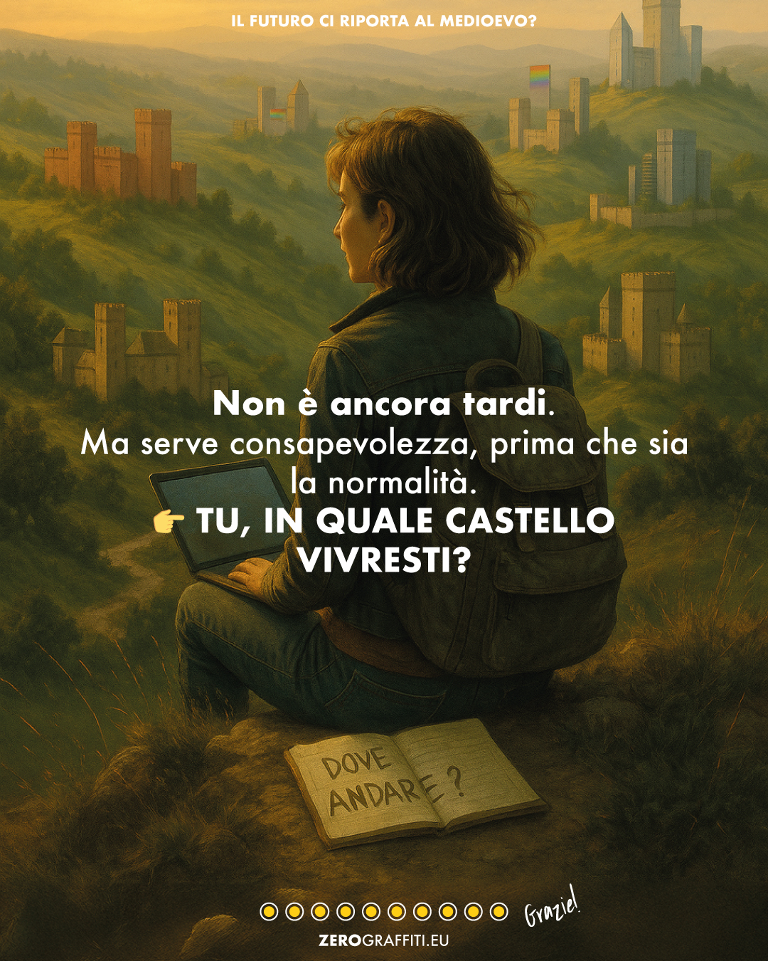 Non è ancora tardi.
Ma serve consapevolezza, prima che sia la normalità.
👉 Tu, in quale castello vivresti?