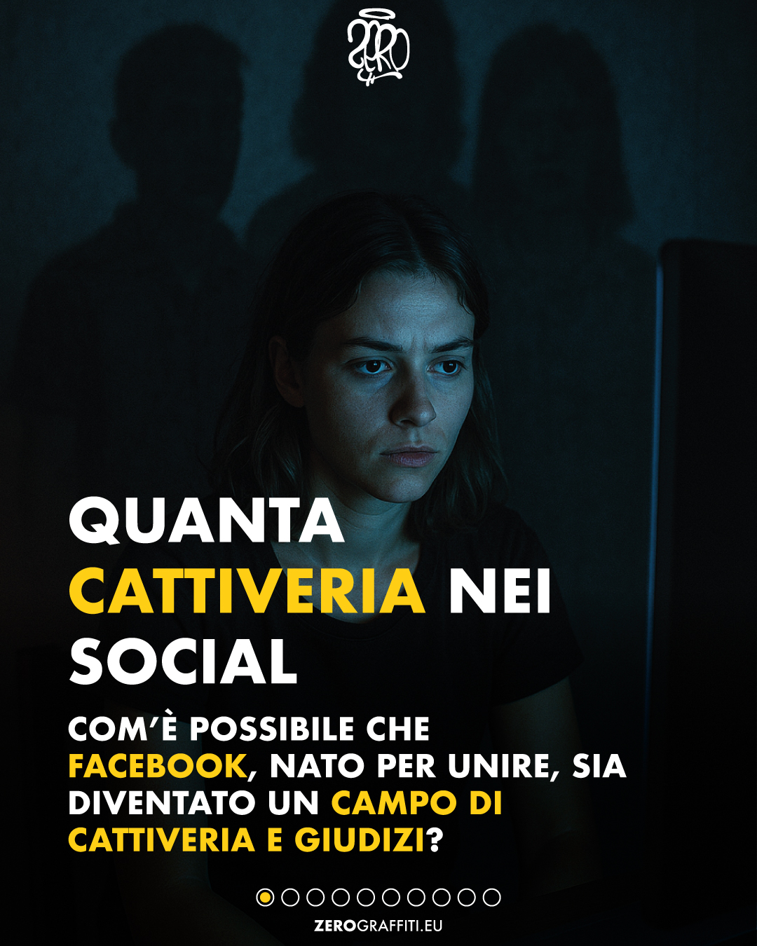 “Quanta cattiveria nei social” “Com’è possibile che Facebook, nato per unire, sia diventato un campo di cattiveria e giudizi?”
