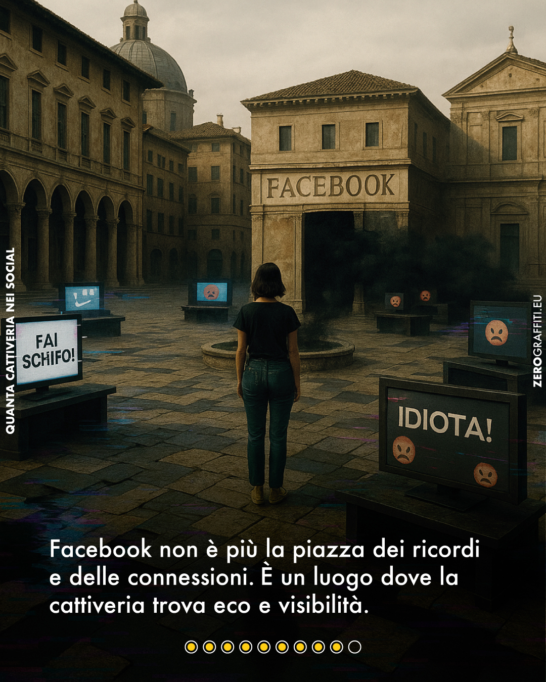 Facebook non è più la piazza dei ricordi e delle connessioni. È un luogo dove la cattiveria trova eco e visibilità. 