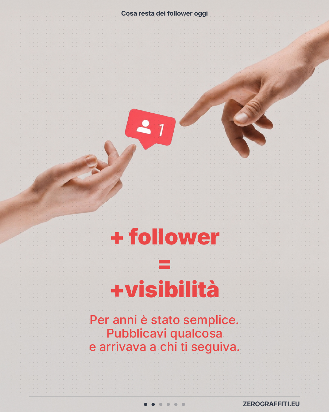+ follower = +visibilità Per anni è stato semplice. Pubblicavi qualcosa e arrivava a chi ti seguiva.
